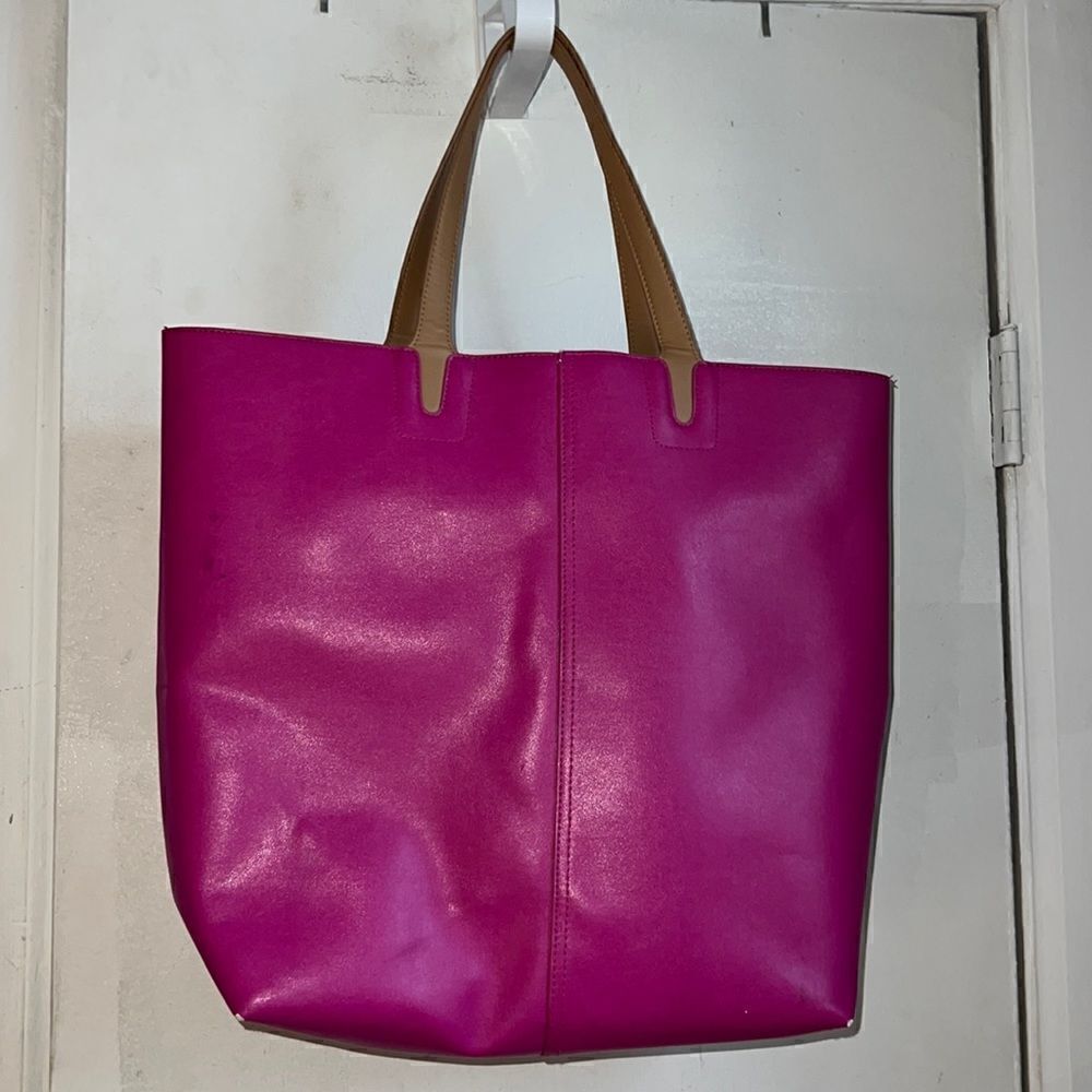 VICTORIA’S SECRET Barbie Pink Faux Leather Tote Bag